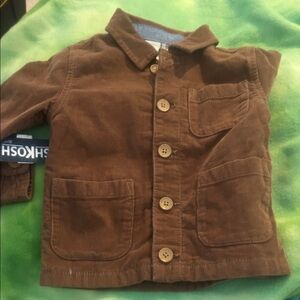 NWT Sz 3t osh Kosh brown cordorouy jacket